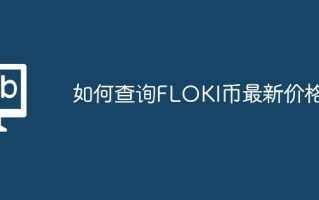 如何查询FLOKI币最新价格？