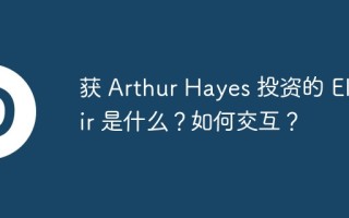 获 Arthur Hayes 投资的 Elixir 是什么？如何交互？